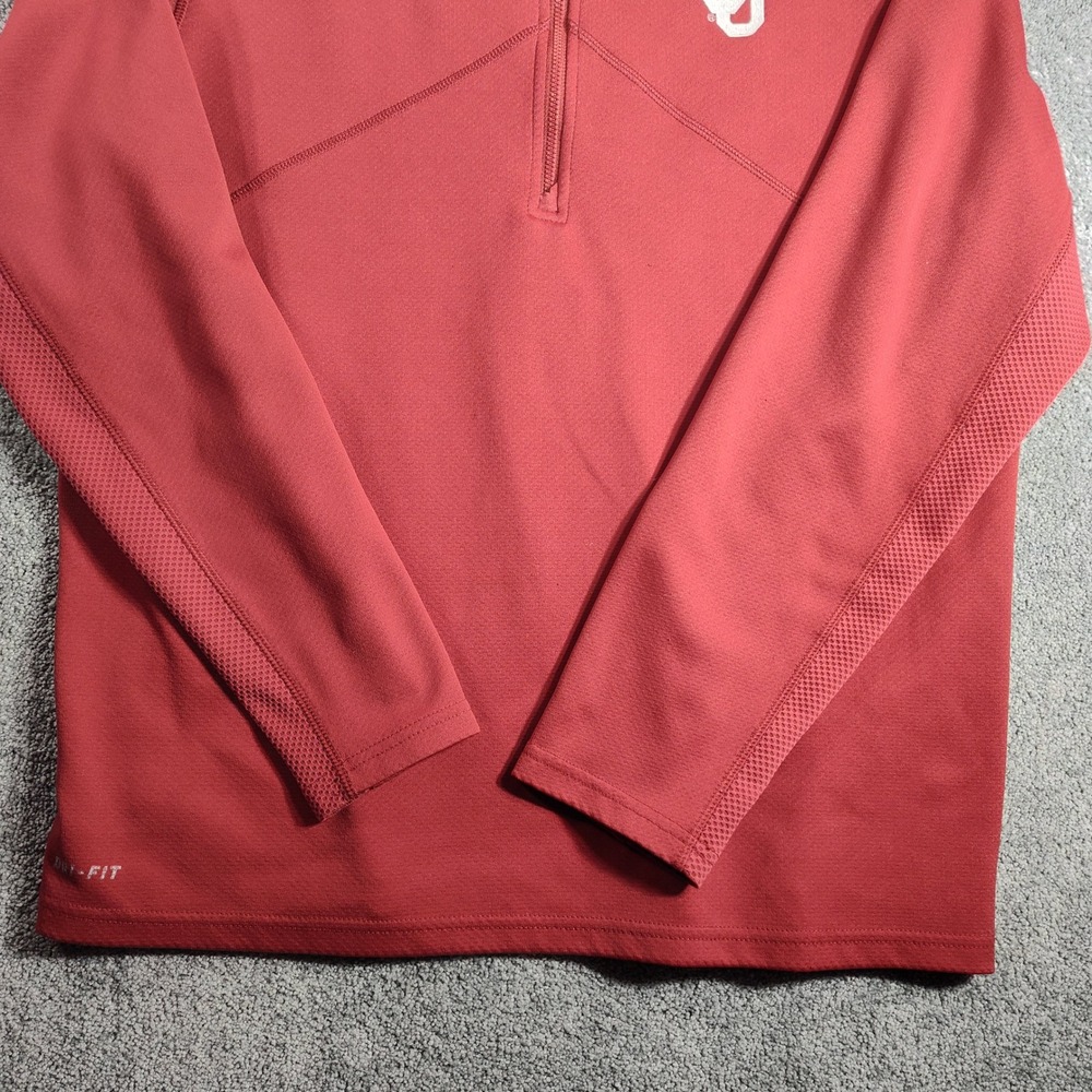 Nike Oklahoma Sooners  Pullover Half Zip Athletic Fit L Football Dri-FIT - Picture 10 of 15